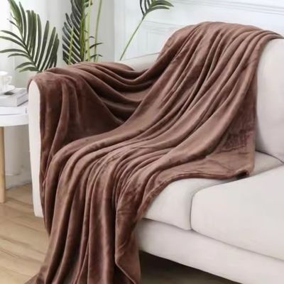 Χονδρικός Custom Size 350GSM Solid Color Polar Fleece Blanket (Μεγάλο κατά παραγγελία)